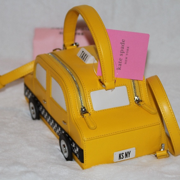 NWT Kate spade Designer Bag leather 3D taxi cab crossbody bag Purse Handbag - Picture 4 of 7